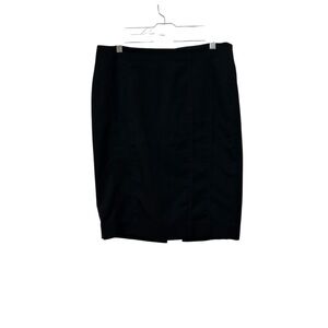 White House Black Market Classic Black Pencil Skirt Midi 10 very good condition